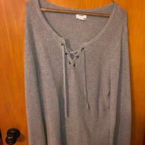 Gray Oversized Sweater
